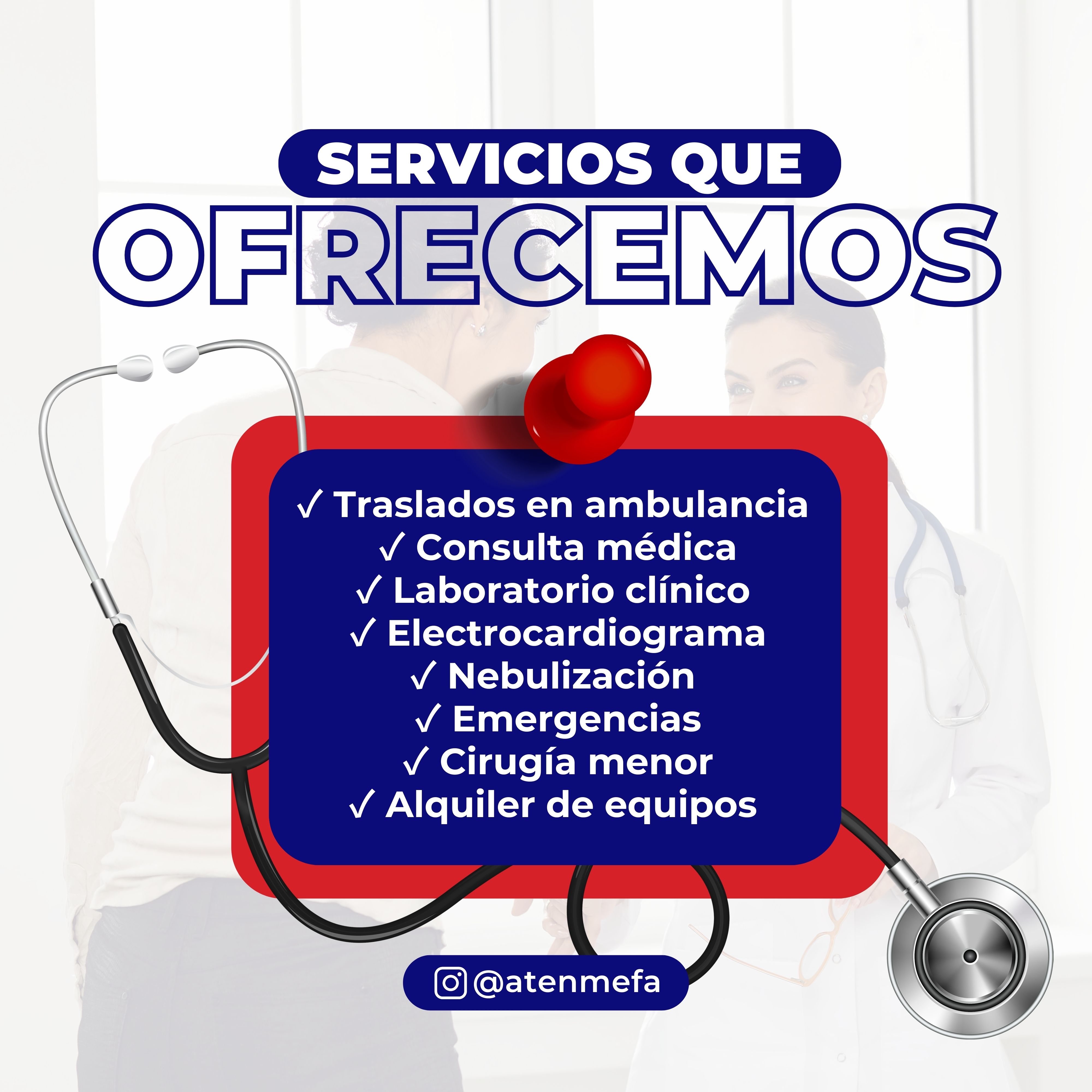 Lista de Servicios Médicos en Atenmefa